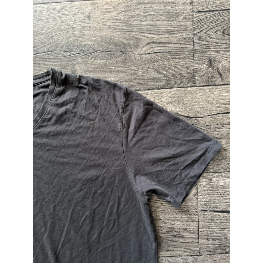 Patrick Assaraf Shirt Mens XXL Gray Pima Cotton V‎ Neck Short Sleeve - Picture 2 of 11